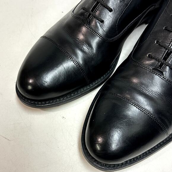 VERY GOOD Grant Stone x J. Crew Oxford Bench Made Cap Toe Black 11.5 - Picture 7 of 12